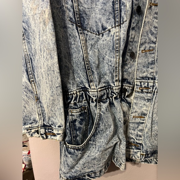 ❌SOLD❌ JORDACHE No Exit Men’s Acid Wash Denim Jacket - Large - Picture 2 of 7
